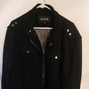 Men's Wool Bomber Jacket, Very Warm - like new.
